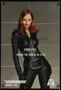 6c081 AVENGERS teaser DS 1sh '98 sexy Uma Thurman as Emma Peel, saving the world with attitude!
