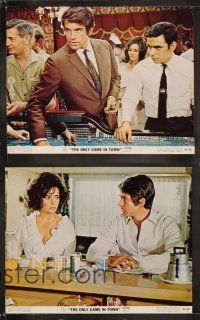 6d565 ONLY GAME IN TOWN 8 color 11x14 stills '69 Elizabeth Taylor & Warren Beatty are in Las Vegas!