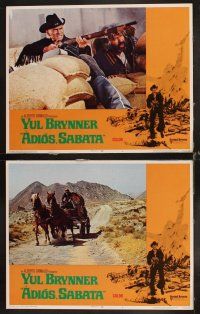 6d067 ADIOS SABATA 8 LCs '71 Yul Brynner aims to kill, and his gun does the rest!