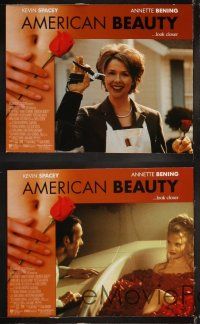 6d076 AMERICAN BEAUTY 8 LCs '99 Sam Mendes Academy Award winner, Kevin Spacey, Benning, Suvari!