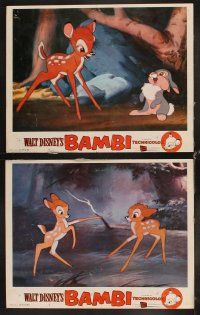 6d103 BAMBI 8 LCs R57 Walt Disney cartoon deer classic, great images!