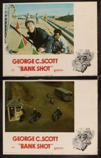 6d105 BANK SHOT 8 LCs '74 George C. Scott in the biggest withdrawal in banking history!