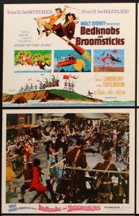 6d020 BEDKNOBS & BROOMSTICKS 9 LCs '71 Disney, Angela Lansbury, great cartoon/live action images!