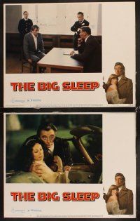 6d123 BIG SLEEP 8 LCs '78 Robert Mitchum, sexy Candy Clark, James Stewart, Michael Winner
