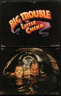 6d023 BIG TROUBLE IN LITTLE CHINA 9 LCs '86 great art of Kurt Russell & Kim Cattrall by Drew Struzan