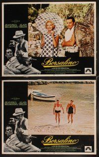 6d139 BORSALINO 8 LCs '70 Jean-Paul Belmondo & Alain Delon, directed by Jacques Deray!