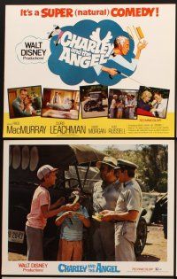 6d027 CHARLEY & THE ANGEL 9 LCs '73 Disney, Fred MacMurray, Cloris Leachman, supernatural comedy!