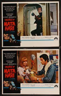 6d188 CHILDREN OF MATA HARI 8 LCs '70 ruthless spies, Klause Kinski, Lili Palmer, succeed or die!