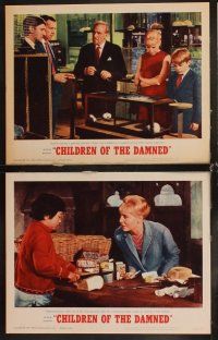 6d189 CHILDREN OF THE DAMNED 8 LCs '64 beware the creepy kid's eyes that paralyze!