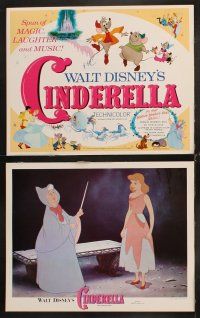 6d194 CINDERELLA 8 LCs R73 Walt Disney classic romantic musical fantasy cartoon!