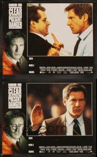 6d823 CLEAR & PRESENT DANGER 7 LCs '94 great images of Harrison Ford & Willem Dafoe!