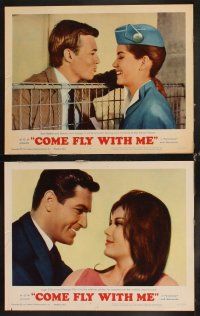 6d200 COME FLY WITH ME 8 LCs '63 Dolores Hart, Hugh O'Brian, Karl Boehm, Pamela Tiffin!
