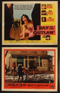 6d224 DAY OF THE OUTLAW 8 LCs '59 great images of cowboy Robert Ryan, Burl Ives, Tina Louise!