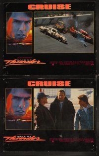 6d225 DAYS OF THUNDER 8 LCs '90 super close image of angry NASCAR race car driver Tom Cruise!