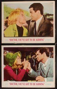 6d242 DOCTOR YOU'VE GOT TO BE KIDDING 8 LCs '67 pretty Sandra Dee, George Hamilton!