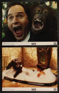 6d255 DUNSTON CHECKS IN 8 color 11x14 stills '95 Jason Alexander, Faye Dunaway, wacky orangutan!
