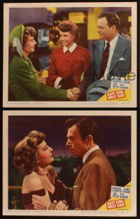 6d985 EAST SIDE WEST SIDE 3 LCs '50 Barbara Stanwyck, James Mason, Van Heflin