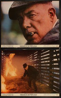 6d263 EMPEROR OF THE NORTH POLE 8 color 11x14 stills '73 Lee Marvin, Ernest Borgnine, Carradine