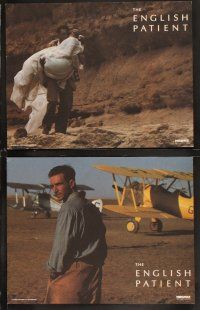 6d265 ENGLISH PATIENT 8 LCs '96 Anthony Minghella, Ralph Fiennes, Juliette Binoche, Willem Dafoe