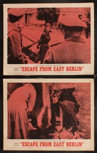 6d269 ESCAPE FROM EAST BERLIN 8 LCs '62 Christine Kaufmann & Maria Tober escape from East Germany!