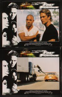 6d279 FAST & THE FURIOUS 8 LCs '01 Vin Diesel, Paul Walker, Michelle Rodriguez, car racing images!
