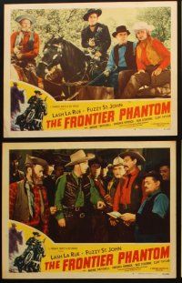 6d931 FRONTIER PHANTOM 6 LCs '51 great images of cowboy Lash La Rue & Fuzzy St. John!