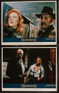 6d357 HAMMETT 8 LCs '82 Wim Wenders directed, Frederic Forrest, Marilu Henner!