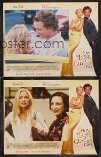 6d395 HOW TO LOSE A GUY IN 10 DAYS 8 LCs '03 Kate Hudson, Matthew McConaughey, Adam Goldberg