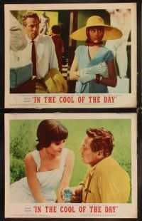 6d411 IN THE COOL OF THE DAY 8 LCs '63 sexy Jane Fonda, Peter Finch, Angela Lansbury