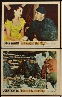 6d943 ISLAND IN THE SKY 6 LCs '53 William Wellman, big John Wayne, World War II!