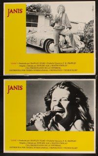 6d426 JANIS 8 Spanish/U.S. LCs '75 great images of the rock & roll star performing & off stage!