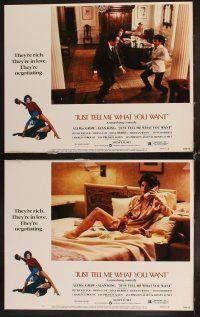 6d438 JUST TELL ME WHAT YOU WANT 8 LCs '80 Ali MacGraw, Alan King, Peter Weller, Myrna Loy!