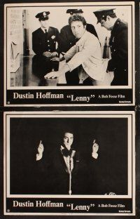 6d458 LENNY 8 LCs '74 Dustin Hoffman as comedian Lenny Bruce, Valerie Perrine!