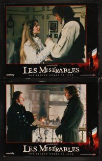 6d459 LES MISERABLES 8 LCs '98 Liam Neeson, Uma Thurman, Geoffrey Rush, Claire Danes