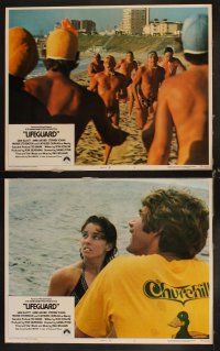 6d460 LIFEGUARD 8 LCs '76 Sam Elliott, Anne Archer, Kathleen Quinlan, surfers on the beach!