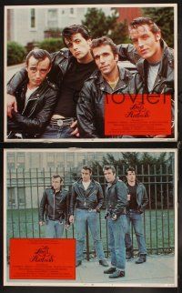 6d475 LORDS OF FLATBUSH 8 LCs '74 Fonzie, Rocky, & Perry King as greasers!