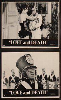 6d840 LOVE & DEATH 7 LCs '75 wacky Woody Allen & Diane Keaton romantic comedy!