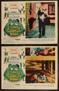 6d841 LOVE IN A GOLDFISH BOWL 7 LCs '61 Tommy Sands, Fabian, Toby Michaels, Jan Sterling!