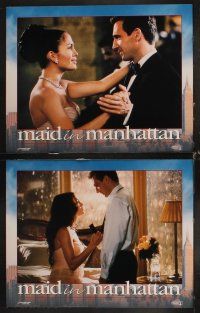 6d480 MAID IN MANHATTAN 8 LCs '02 Jennifer Lopez, Ralph Fiennes & Natasha Richardson in New York!