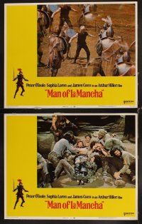 6d484 MAN OF LA MANCHA 8 LCs '72 Peter O'Toole, Sophia Loren, story of Don Quixote!