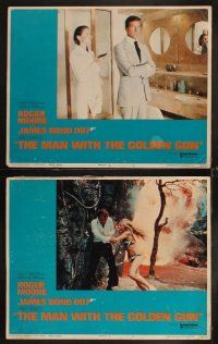 6d489 MAN WITH THE GOLDEN GUN 8 LCs '74 Roger Moore as James Bond, Britt Ekland, Christopher Lee!