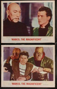 6d490 MARCO THE MAGNIFICENT 8 LCs '66 Anthony Quinn, Horst Buchholz, Omar Sharif!