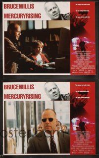 6d515 MERCURY RISING 8 LCs '98 FBI agent Bruce Willis protects autistic boy from Alec Baldwin!