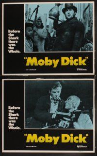 6d525 MOBY DICK 8 LCs R76 directed by John Huston, Gregory Peck & Leo Genn!