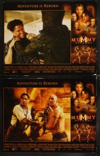 6d532 MUMMY RETURNS 8 LCs '01 Brendan Fraser, Rachel Weisz, Dwayne Johnson as the Scorpion King!