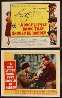 6d545 NICE LITTLE BANK THAT SHOULD BE ROBBED 8 LCs '58 thieves Tom Ewell, Mickey Rooney, Shaughnessy