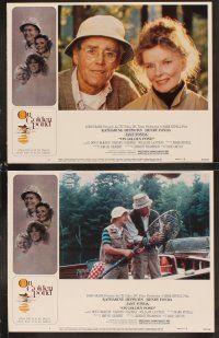 6d559 ON GOLDEN POND 8 LCs '81 Katharine Hepburn, Henry Fonda, and Jane Fonda!