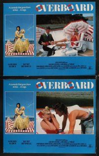 6d571 OVERBOARD 8 LCs '87 sexy Goldie Hawn, Kurt Russell, Roddy McDowall