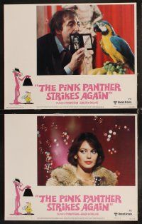 6d591 PINK PANTHER STRIKES AGAIN 8 LCs '76 Peter Sellers as Inspector Clouseau, Blake Edwards!