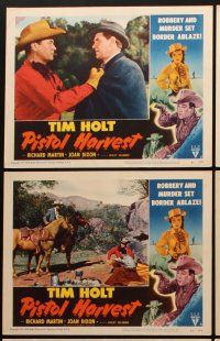 6d957 PISTOL HARVEST 6 LCs '51 Tim Holt, Richard Martin & pretty Joan Dixon in western action!